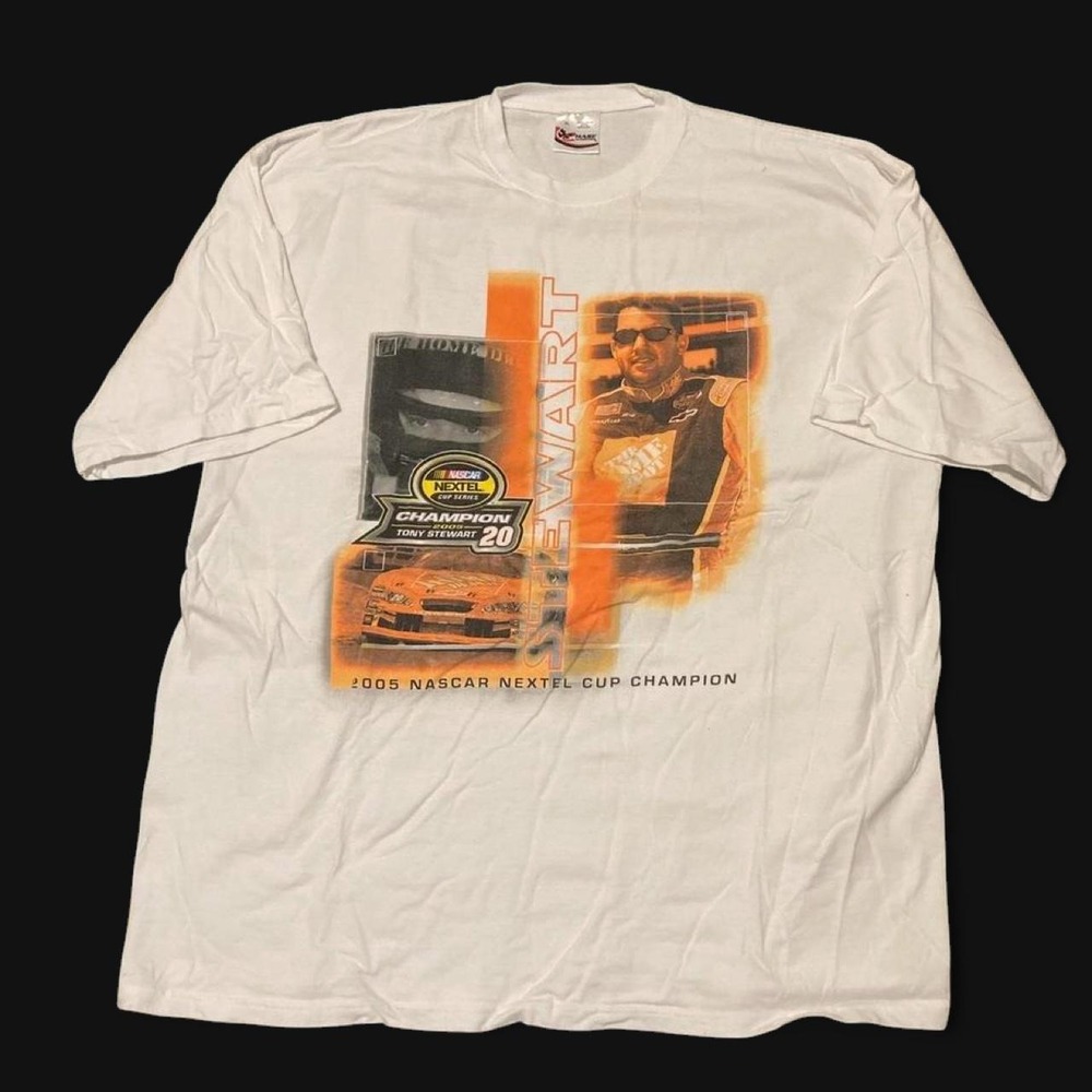 NASCAR Tony Stewart 05' Nextel cup series tee chase vintage double side XL/23.25